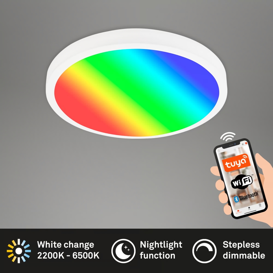 Brilo - RGBW LED dimeriuojamas lubinis šviestuvas LED/20W/230V 2200-6500K Wi-Fi Tuya skersmuo 27 cm