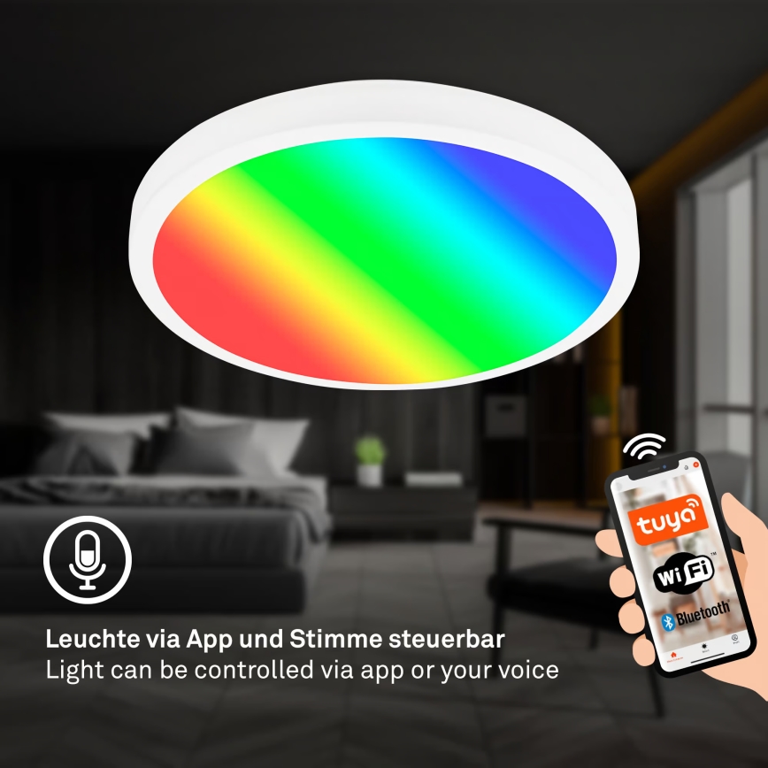 Brilo - RGBW LED dimeriuojamas lubinis šviestuvas LED/20W/230V 2200-6500K Wi-Fi Tuya skersmuo 27 cm