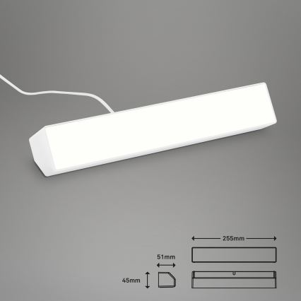 Brilo - LED RGBW Pritemdomas stalinis šviestuvas LED/9W/230V 3000-6500K Wi-Fi Tuya + nuotolinio valdymo pultas