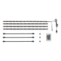Brilo - LED RGBW reguliuojama juosta televizoriui 3m LED/2,5W/USB + nuotolinio valdymo pultas