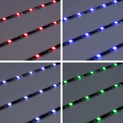 Brilo - LED RGBW reguliuojama juosta televizoriui 3m LED/2,5W/USB + nuotolinio valdymo pultas
