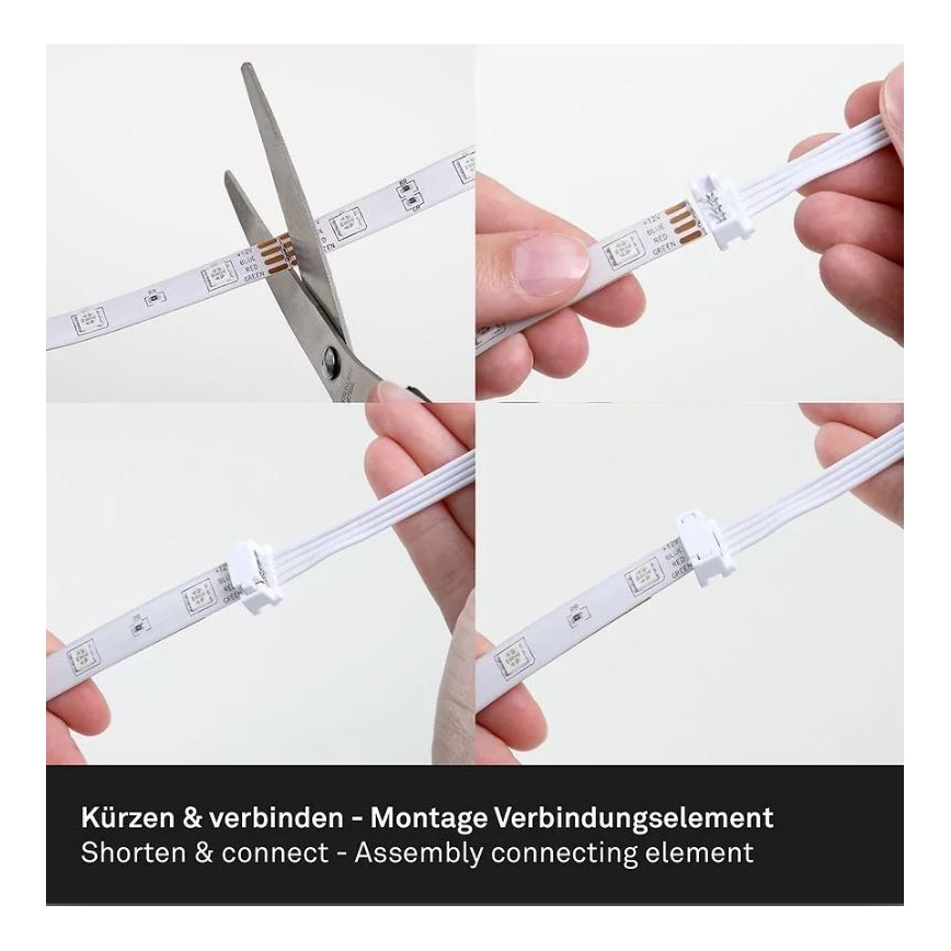 Brilo - LED RGBW Reguliuojama juostelė 6,5m LED/22W/230V + nuotolinio valdymo pultas