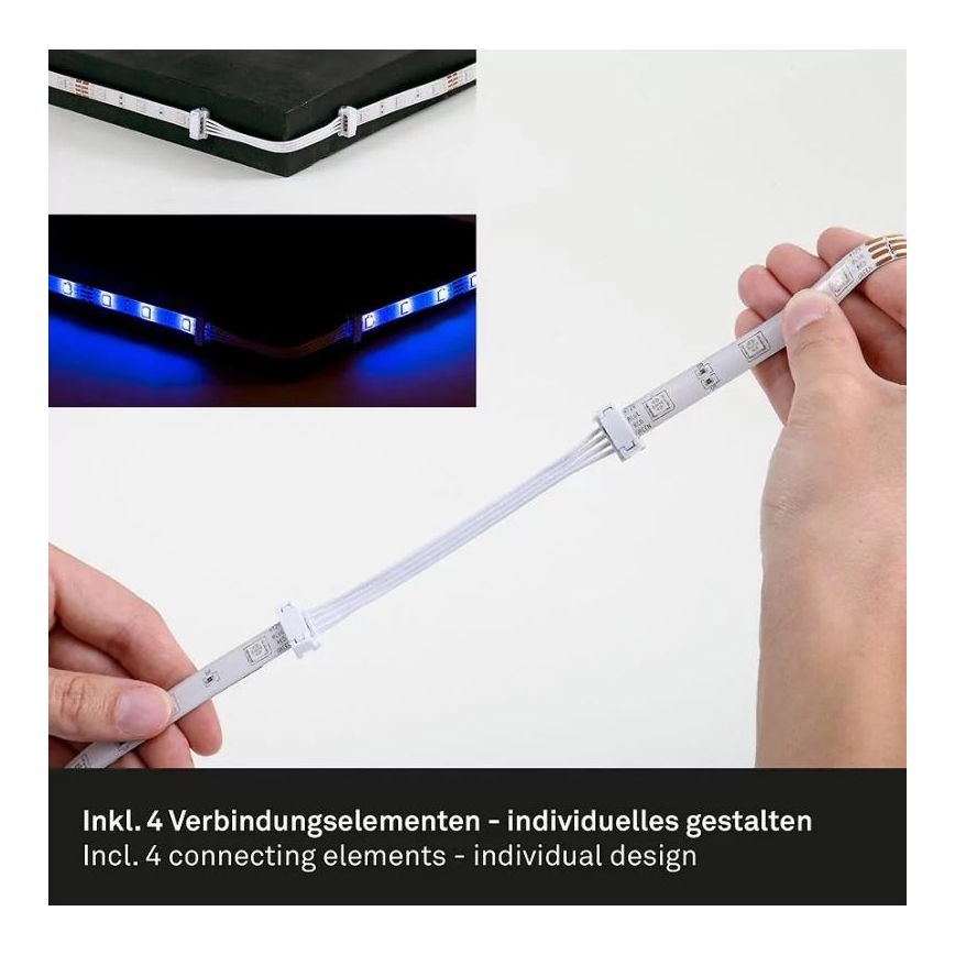 Brilo - LED RGBW Reguliuojama juostelė 6,5m LED/22W/230V + nuotolinio valdymo pultas