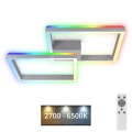 Brilo - LED RGBW Tvirtinamas pritemdomas sietynas FRAME 2xLED/17W/230V 2700-6500K + nuotolinio valdymo pultas