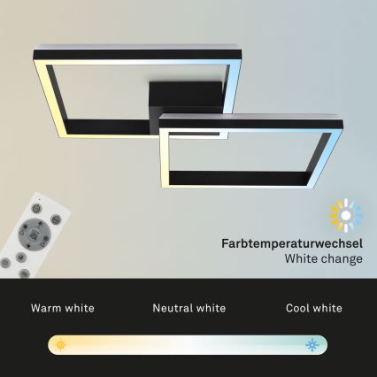 Brilo - LED RGBW Tvirtinamas pritemdomas sietynas FRAME 2xLED/17W/230V 2700-6500K + nuotolinio valdymo pultas