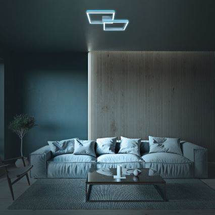 Brilo - LED RGBW Tvirtinamas pritemdomas sietynas FRAME 2xLED/17W/230V 2700-6500K + nuotolinio valdymo pultas