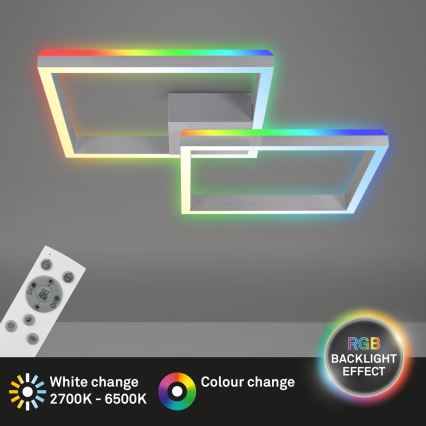 Brilo - LED RGBW Tvirtinamas pritemdomas sietynas FRAME 2xLED/17W/230V 2700-6500K + nuotolinio valdymo pultas