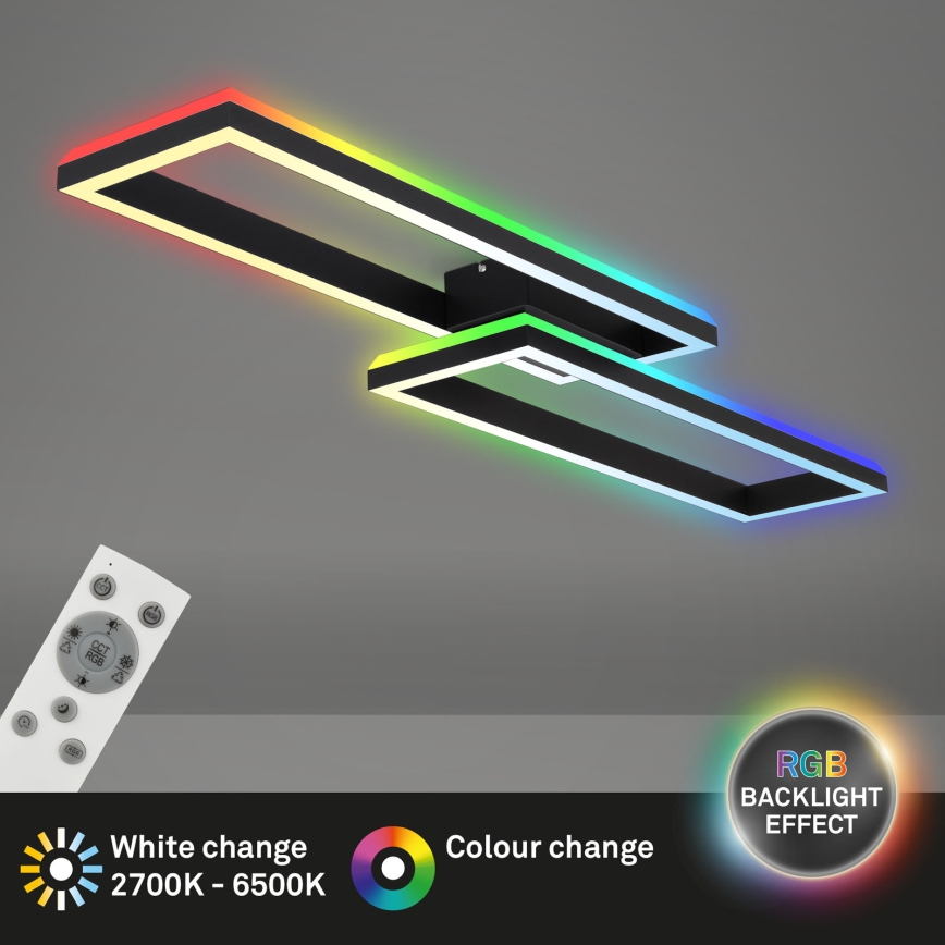 Brilo - LED RGBW Tvirtinamas pritemdomas sietynas FRAME 2xLED/21W/230V 2700-6500K + nuotolinio valdymo pultas