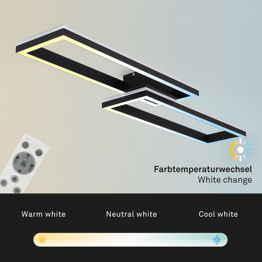 Brilo - LED RGBW Tvirtinamas pritemdomas sietynas FRAME 2xLED/21W/230V 2700-6500K + nuotolinio valdymo pultas