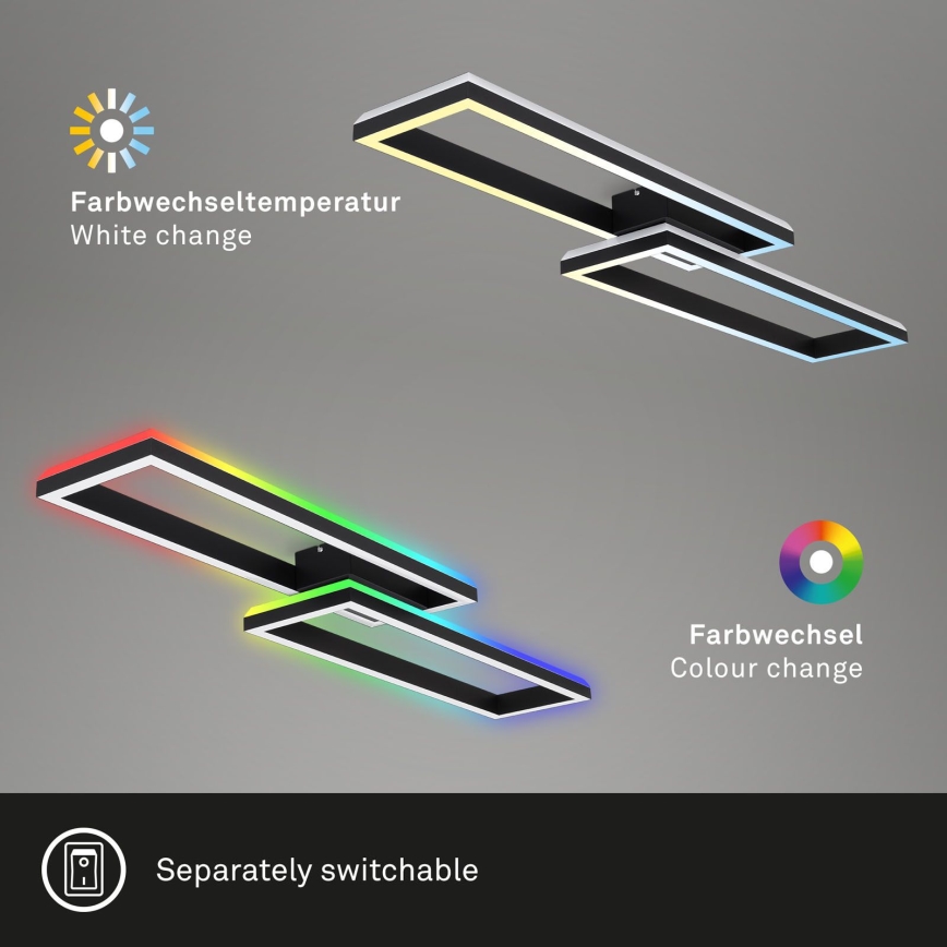 Brilo - LED RGBW Tvirtinamas pritemdomas sietynas FRAME 2xLED/21W/230V 2700-6500K + nuotolinio valdymo pultas