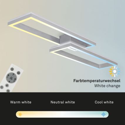 Brilo - LED RGBW Tvirtinamas pritemdomas sietynas FRAME 2xLED/21W/230V 2700-6500K + nuotolinio valdymo pultas