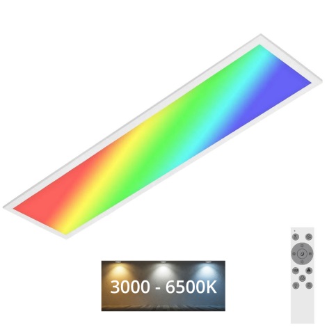 Brilo - RGBW Reguliuojamas lubinis šviestuvas SLIM LED/24W/230V 3000-6500K 100x25 cm + nuotolinio valdymo pultas
