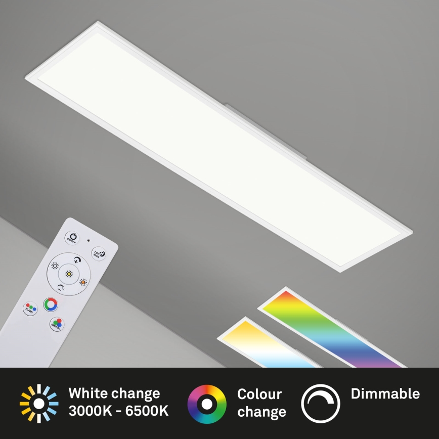 Brilo - RGBW Reguliuojamas lubinis šviestuvas SLIM LED/40W/230V 3000-6500K + nuotolinio valdymo pultas
