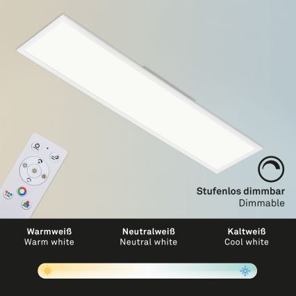 Brilo - RGBW Reguliuojamas lubinis šviestuvas SLIM LED/40W/230V 3000-6500K + nuotolinio valdymo pultas