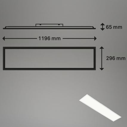 Brilo - RGBW Reguliuojamas lubinis šviestuvas SLIM LED/40W/230V 3000-6500K + nuotolinio valdymo pultas