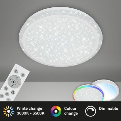 Brilo - RGBW Reguliuojamas lubinis šviestuvas STARRY SKY LED/24W/230V 3000-6500K + nuotolinio valdymo pultas