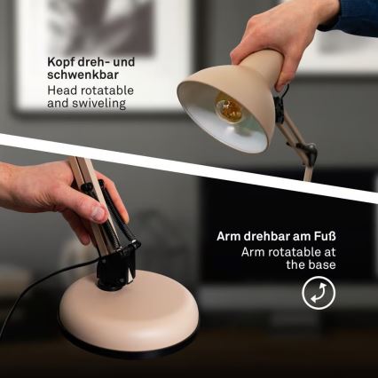 Brilo - Stalinė lempa PIXA 1xE14/25W/230V smėlinė