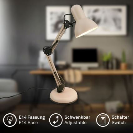 Brilo - Stalinė lempa PIXA 1xE14/25W/230V smėlinė