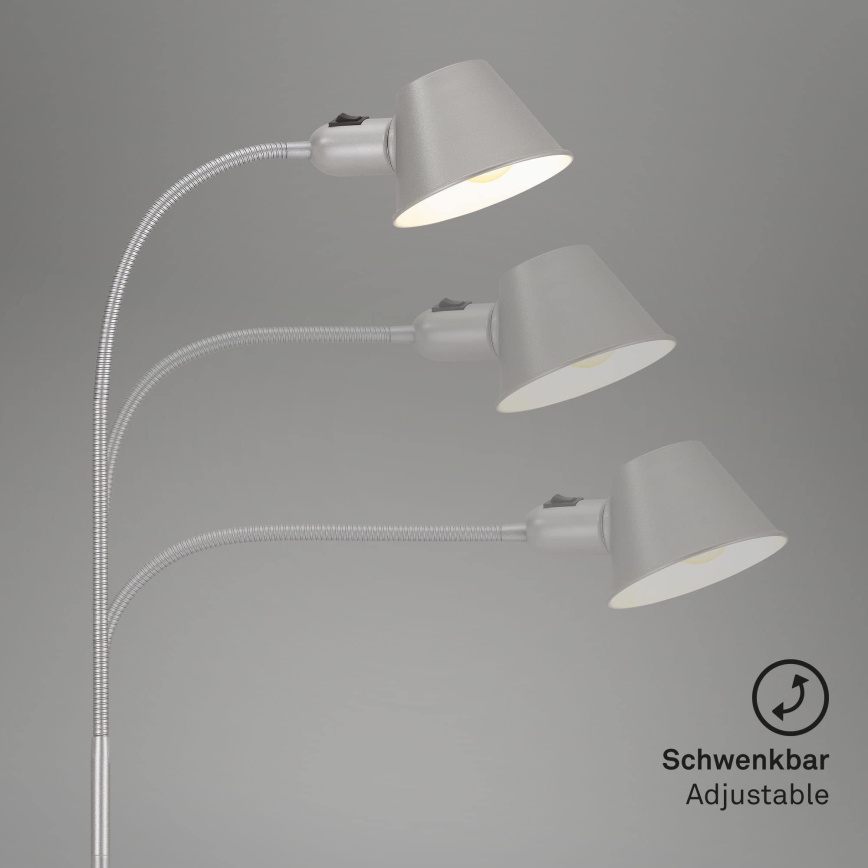 Brilo - Stalinis šviestuvas 1xE27/10W/230V matinis chromas