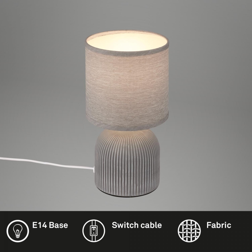 Brilo - stalinis šviestuvas INO 1xE14/10W/230V pilkas