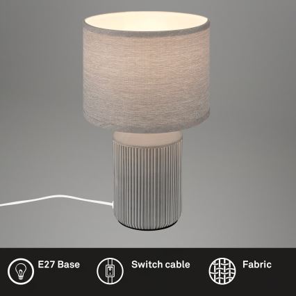 Brilo - Stalinis šviestuvas INO 1xE14/10W/230V pilkas