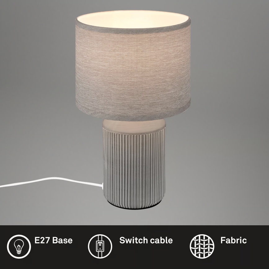 Brilo - Stalinis šviestuvas INO 1xE14/10W/230V pilkas