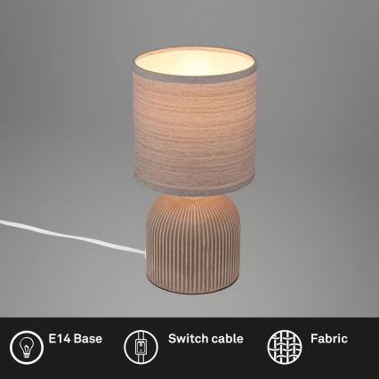 Brilo - Stalo lempa INO 1xE14/10W/230V ruda