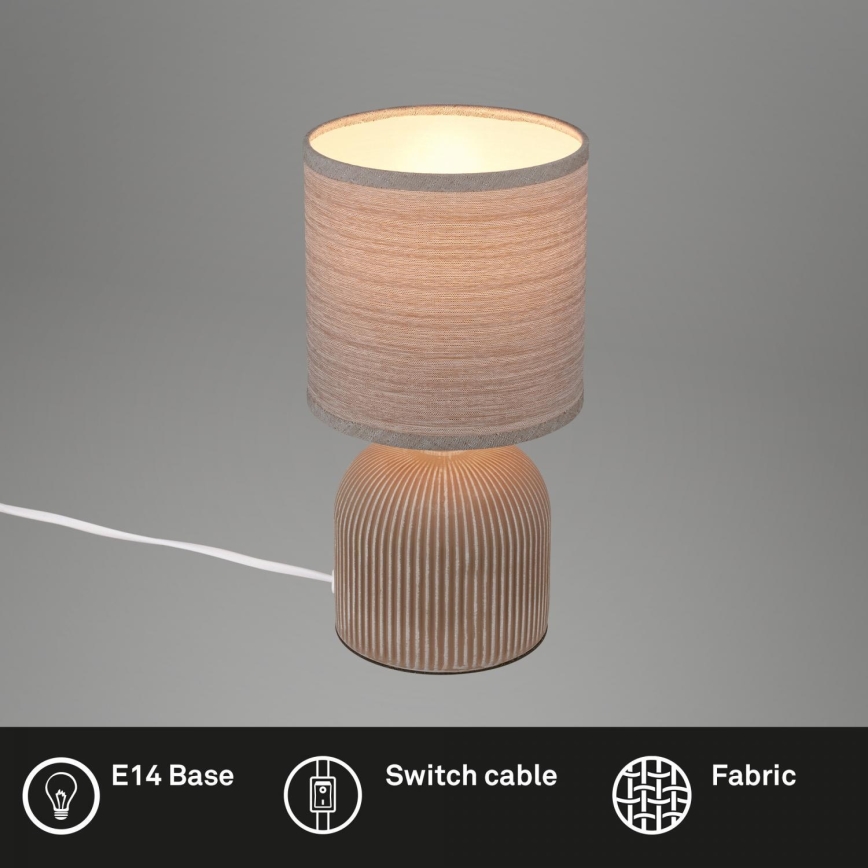 Brilo - Stalo lempa INO 1xE14/10W/230V ruda