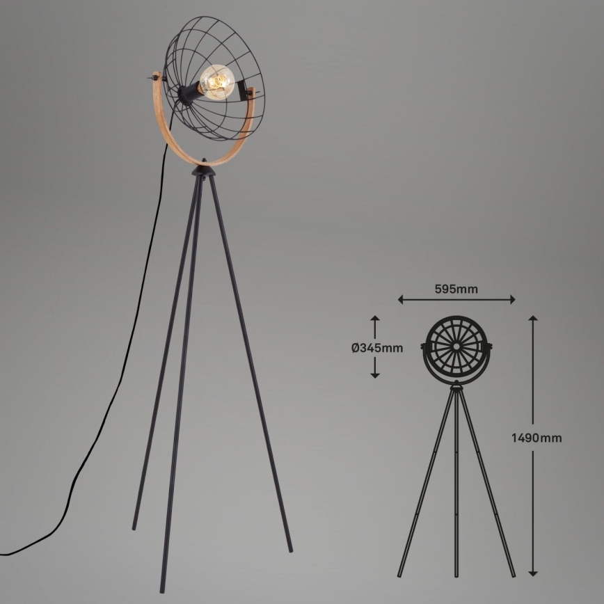 Brilo - Toršeras MESH 1xE27/40W/230V