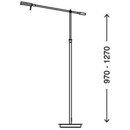 Briloner 1284-012 - LED Reguliuojamas toršeras JOLI LED/8,5W/230V