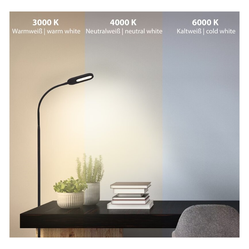 Briloner 1297-015 - LED Pritemdomas lankstus toršeras LED/6,6W/230V 3000K/4000K/6000K