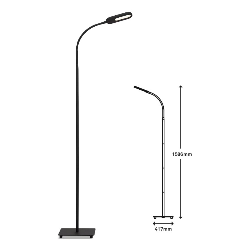Briloner 1297-015 - LED Pritemdomas lankstus toršeras LED/6,6W/230V 3000K/4000K/6000K