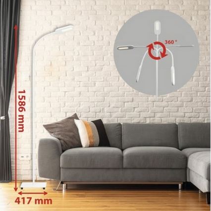 Briloner 1297-016 - LED šviesos reguliavimas jutiklinė Toršeras LED/8W/230V 3000/4000/6000K