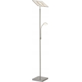 Briloner 1328-022 - LED dimeriuojama grindinė lempa LED/21W/230V + LED/3,5W matinis chromas