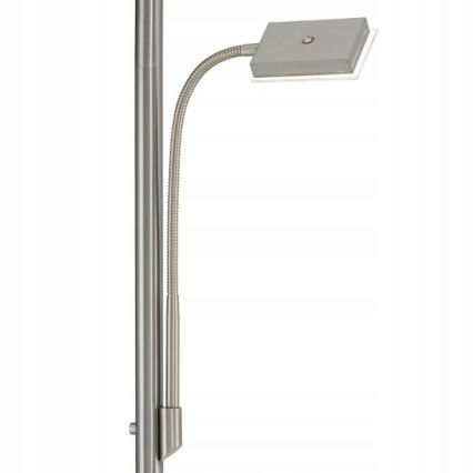 Briloner 1328-022 - LED dimeriuojama grindinė lempa LED/21W/230V + LED/3,5W matinis chromas
