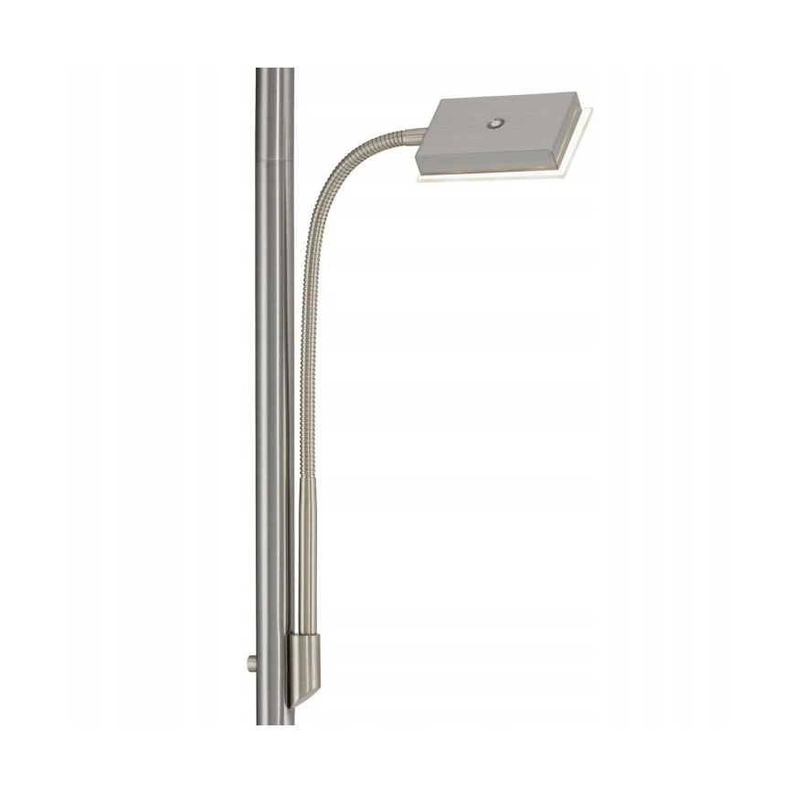 Briloner 1328-022 - LED dimeriuojama grindinė lempa LED/21W/230V + LED/3,5W matinis chromas