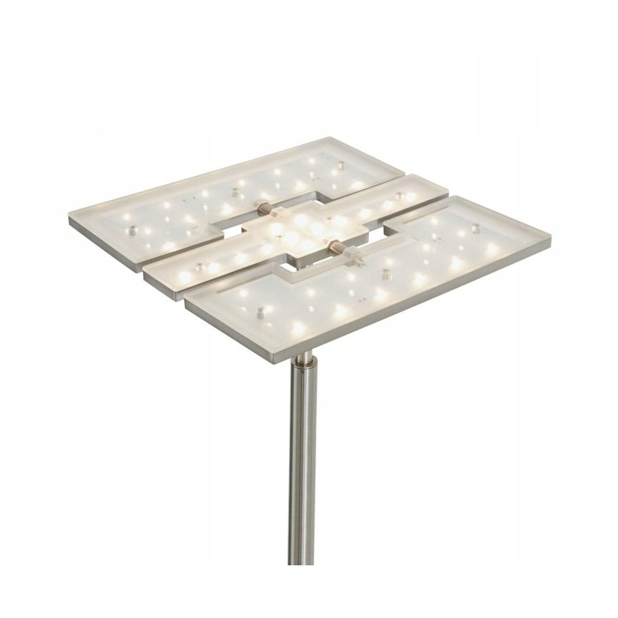 Briloner 1328-022 - LED dimeriuojama grindinė lempa LED/21W/230V + LED/3,5W matinis chromas