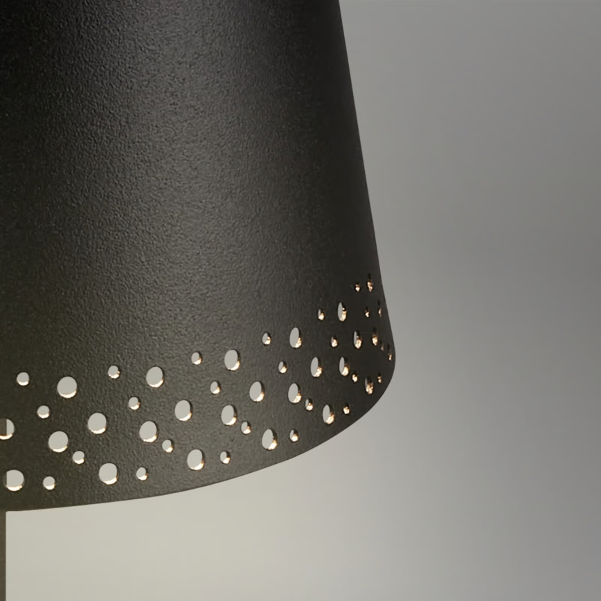 Briloner 1438015 - Reguliuojama LED grindinė lempa KIKI LED/4,3W/5V IP44 2600 mAh juoda