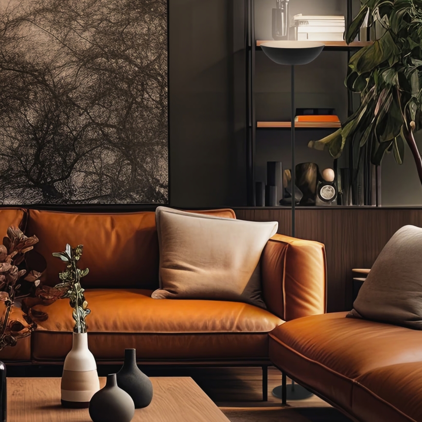 Briloner 1500015 - LED dimeriuojamas toršeras ESTATE LED/8W/5V 4000 mAh juodas