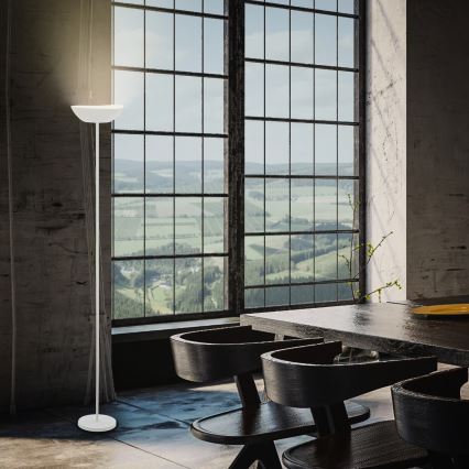 Briloner 1500016 - reguliuojamo ryškumo grindinė lempa ESTATE LED/8W/5V 4000 mAh balta