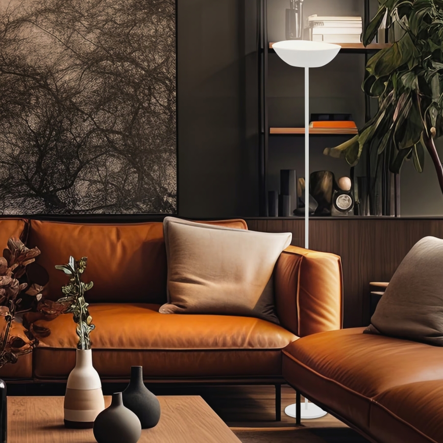 Briloner 1500016 - reguliuojamo ryškumo grindinė lempa ESTATE LED/8W/5V 4000 mAh balta