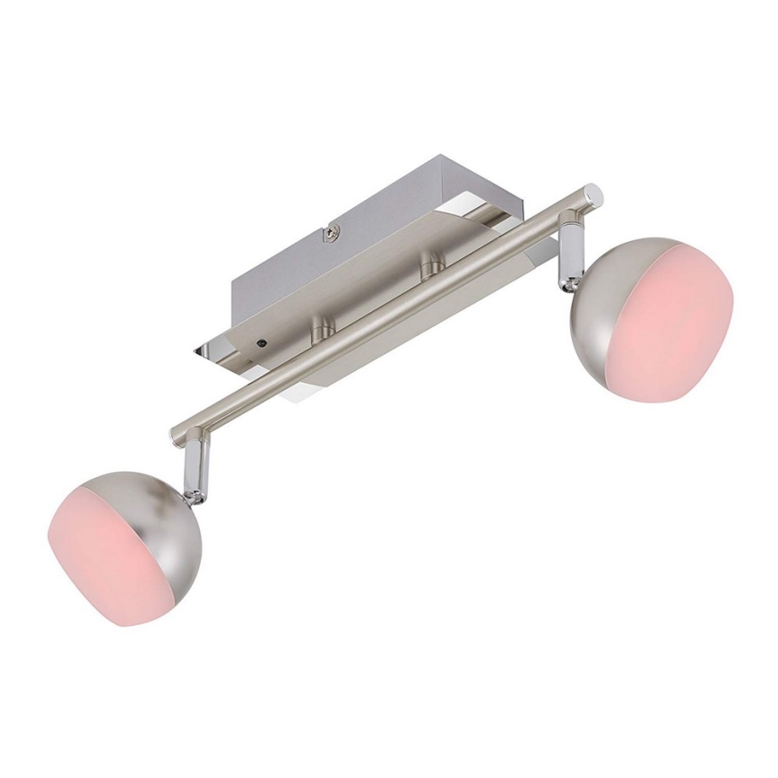 Briloner 2040-022 - LED RGB Pritemdomas kryptinis šviestuvas 2xLED/3,3W/230V + Nuotolinio valdymo pultas