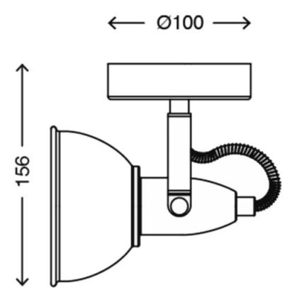 Briloner 2049-010 - Sieninis akcentinis šviestuvas SOFT 1xE14/40W/230V