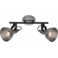 Briloner 2049-024 - Akcentinis apšvietimas RETRO 2xE14/40W/230V pilka