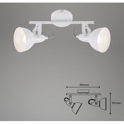 Briloner 2049-026 - Akcentinis šviestuvas SOFT 2xE14/40W/230V