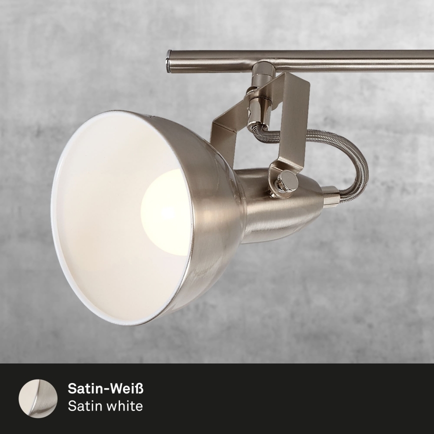 Briloner 2049-042 - 4xE14/40W/230V taškinis šviestuvas, sidabro spalvos