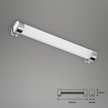 Briloner 2059-018 - LED vonios veidrodžio apšvietimas SPLASH LED/8W/230V IP44