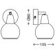 Briloner 2076-012 - Sieninis akcentinis šviestuvas COLD 1xE14/40W/230V