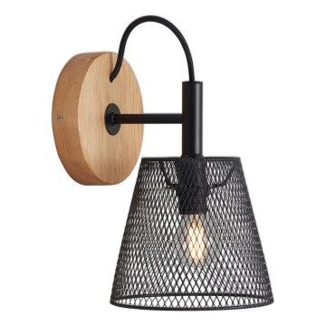 Briloner 2077-015 - Sieninis šviestuvas WOOD & STYLE 1xE14/25W/230V kaučiukas