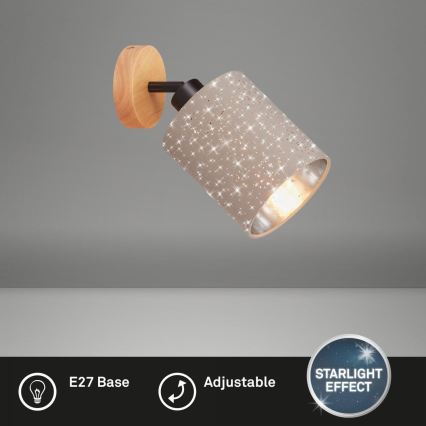 Briloner 2078-011 - Sieninis akcentinis šviestuvas SPOTLIGHT 1xE27/25W/230V smėlio spalva